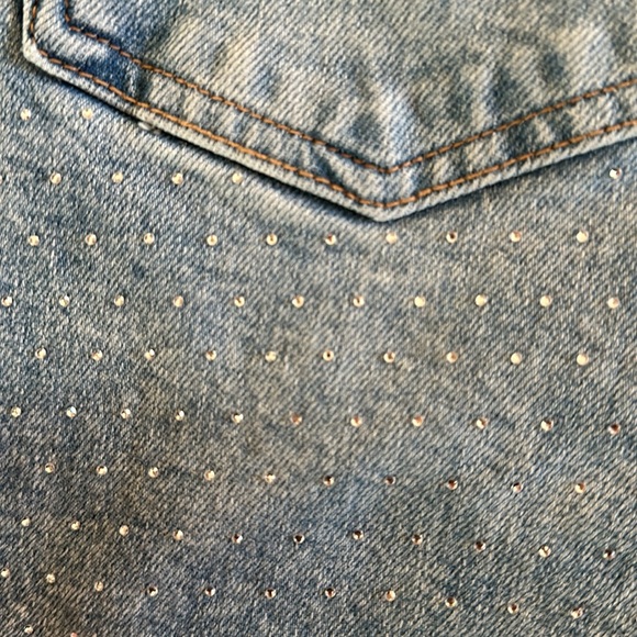 Pilcro High-Rise Rhinestone Jeans | 29 - Picture 6 of 7
